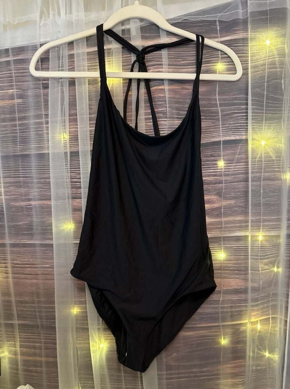 Unsubscribed Black Backless One Piece Swimsuit